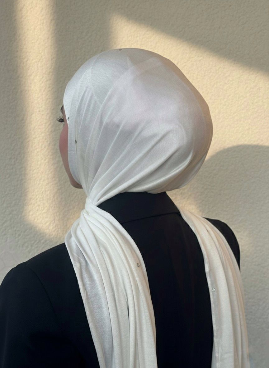 Mini hijab with crystals