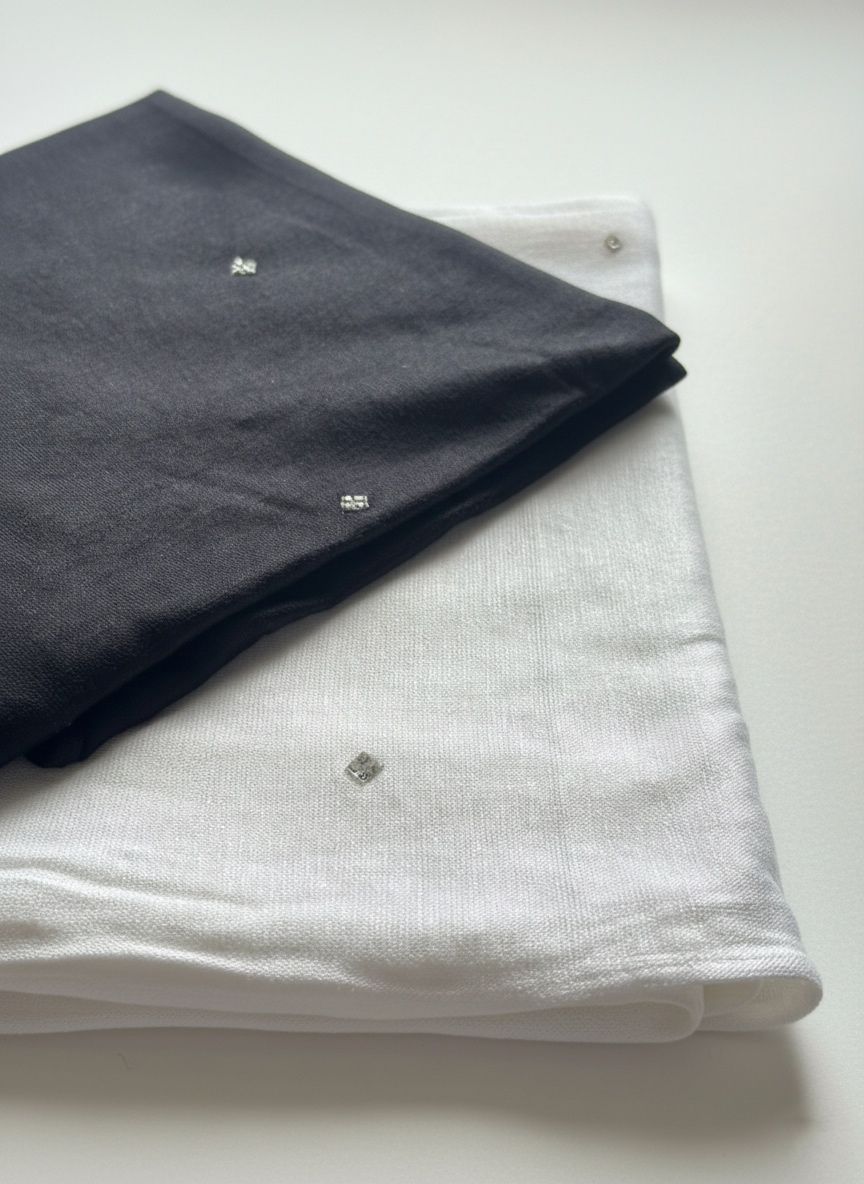 Mini hijab with crystals